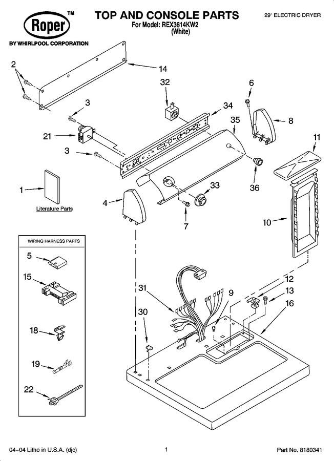 Diagram for REX3614KW2