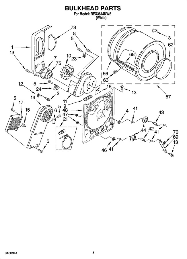 Diagram for REX3614KW2