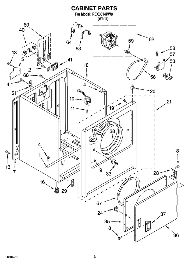 Diagram for REX3614PW0