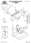 Diagram for 01 - Top And Console Parts