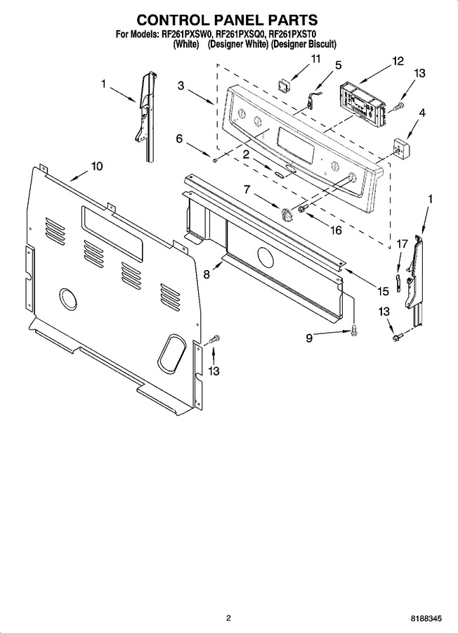 Diagram for RF261PXST0