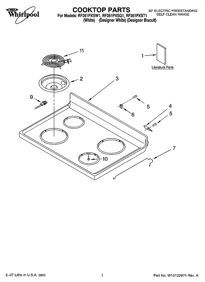 Diagram for RF261PXSQ1
