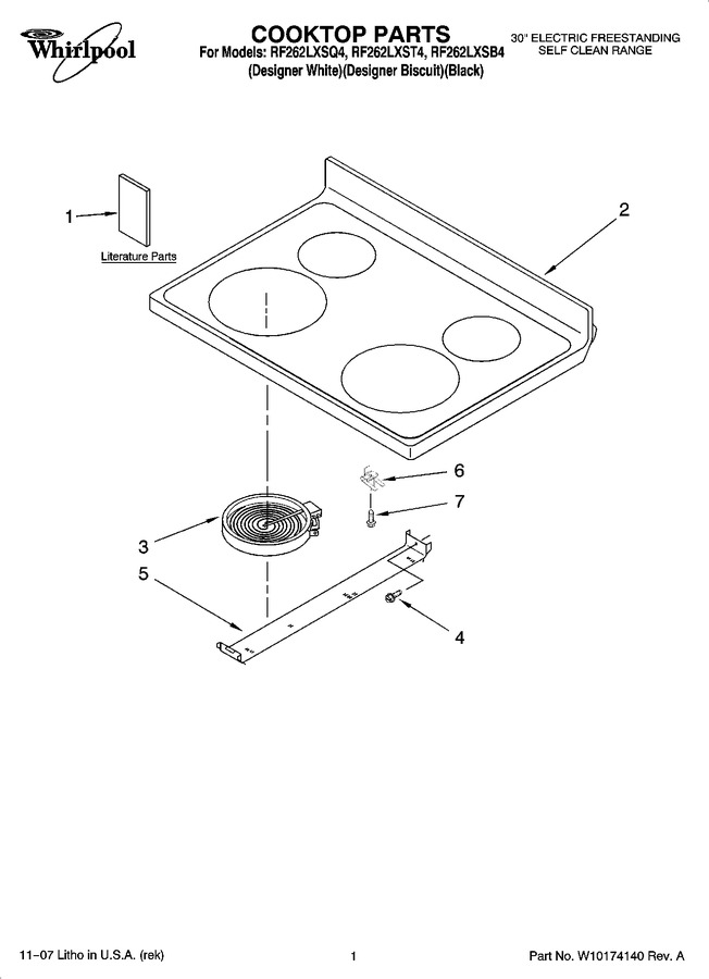 Diagram for RF262LXSQ4
