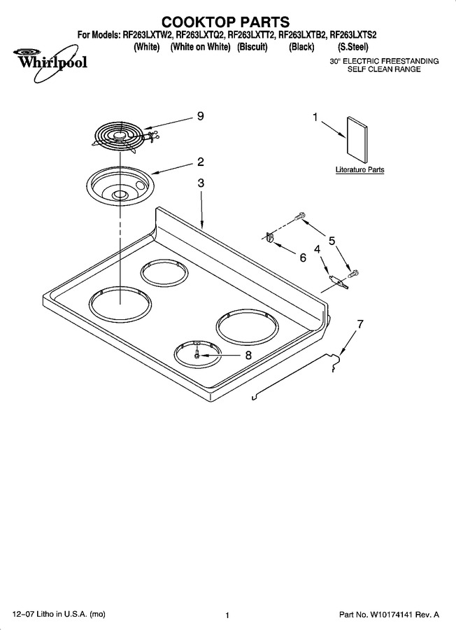 Diagram for RF263LXTB2