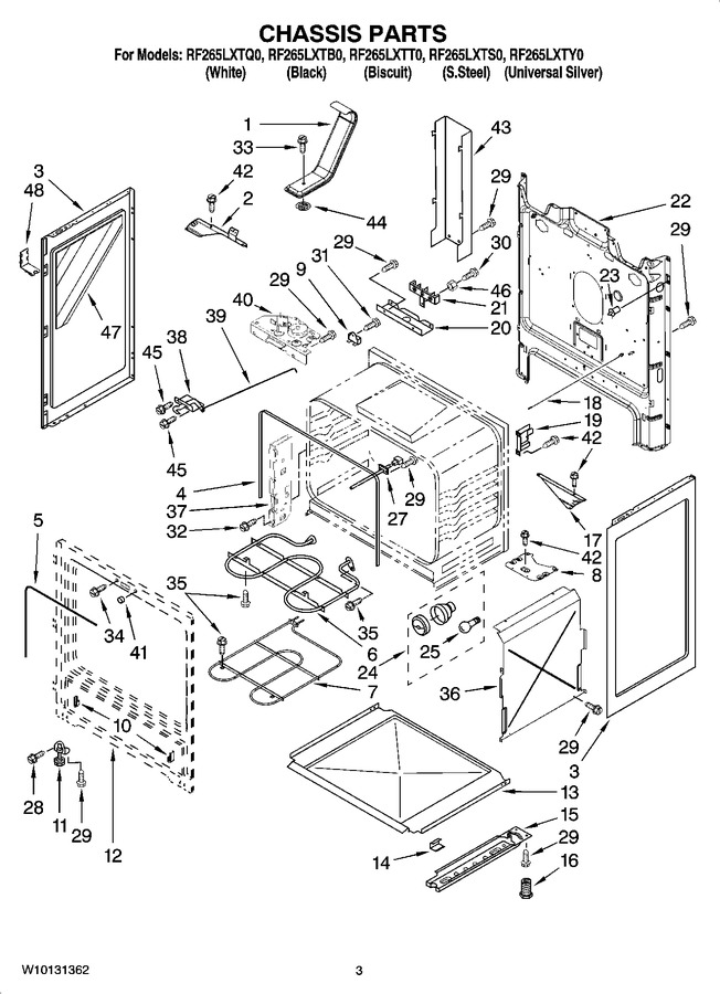 Diagram for RF265LXTY0