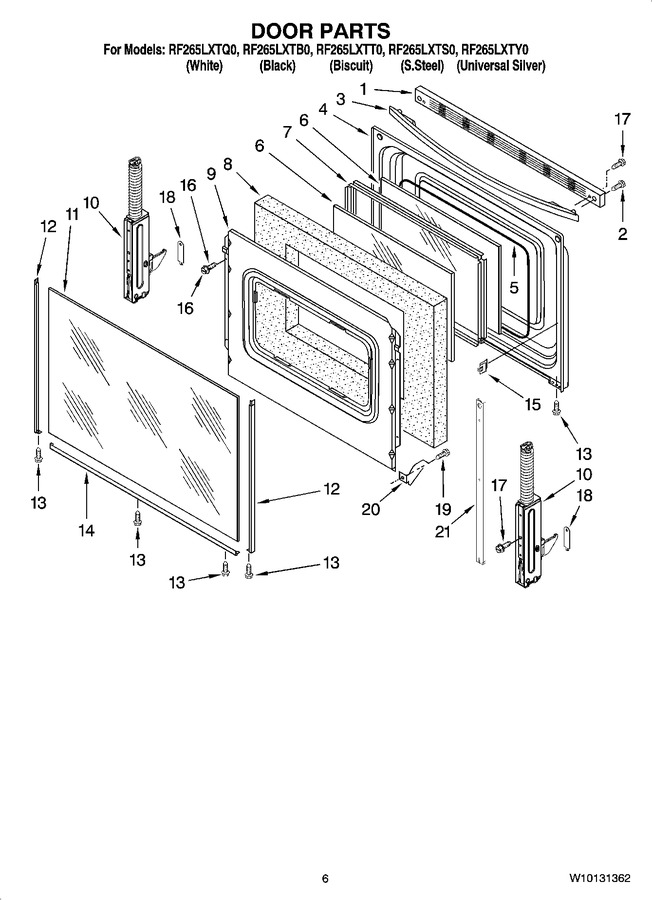 Diagram for RF265LXTY0