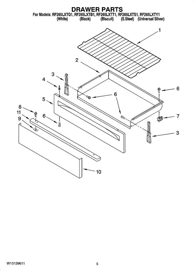 Diagram for RF265LXTY1