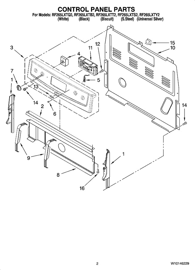 Diagram for RF265LXTB2