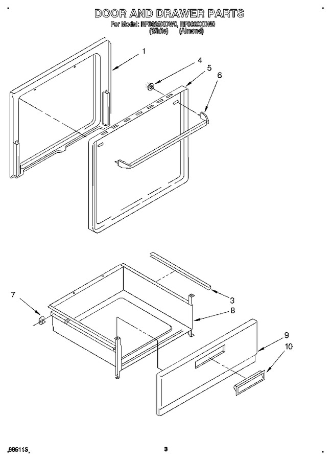 Diagram for RF3020XDW0