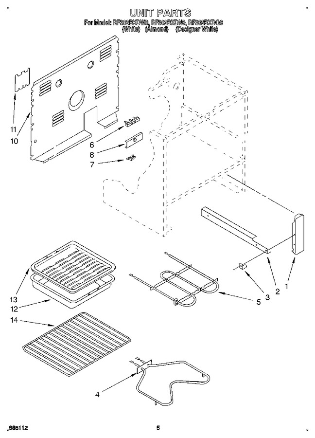 Diagram for RF302BXDN0