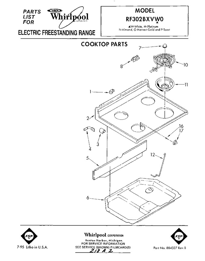 Diagram for RF302BXVW0