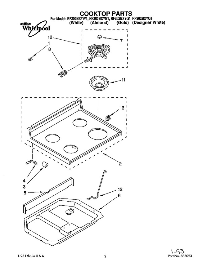 Diagram for RF302BXYG1