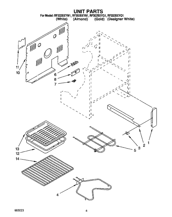 Diagram for RF302BXYN1