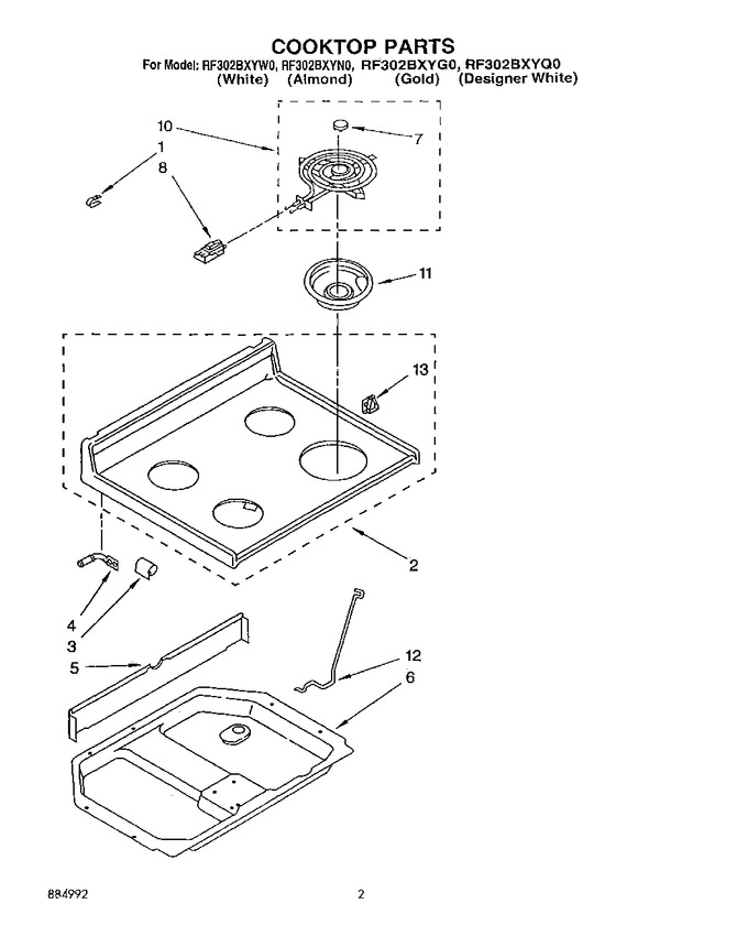 Diagram for RF302BXYN0
