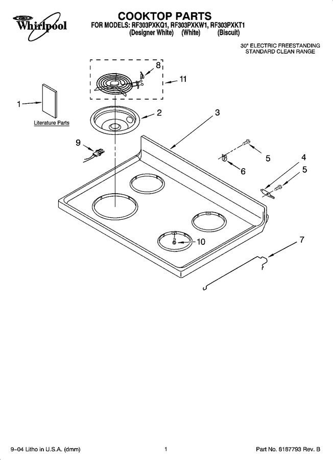 Diagram for RF303PXKW1
