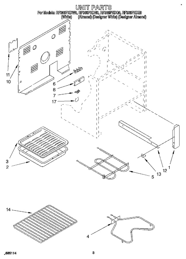 Diagram for RF305PXDW0