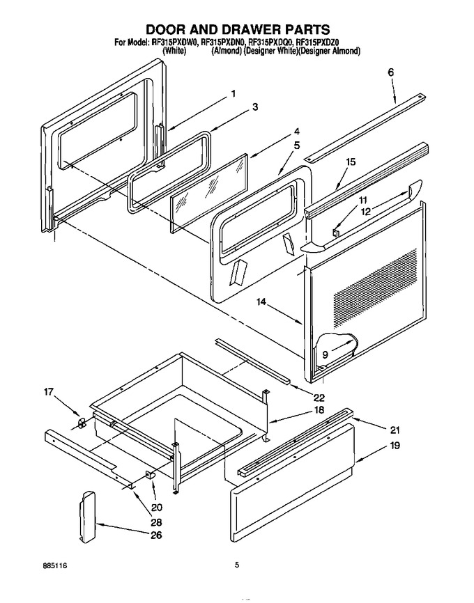 Diagram for RF315PXDW0