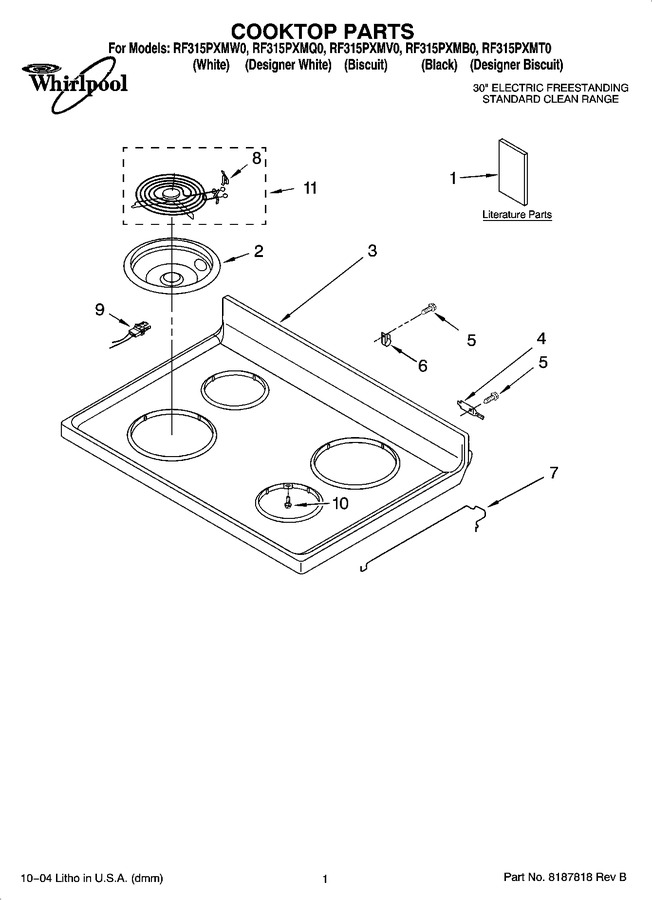 Diagram for RF315PXMQ0