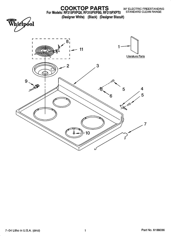 Diagram for RF315PXPB0