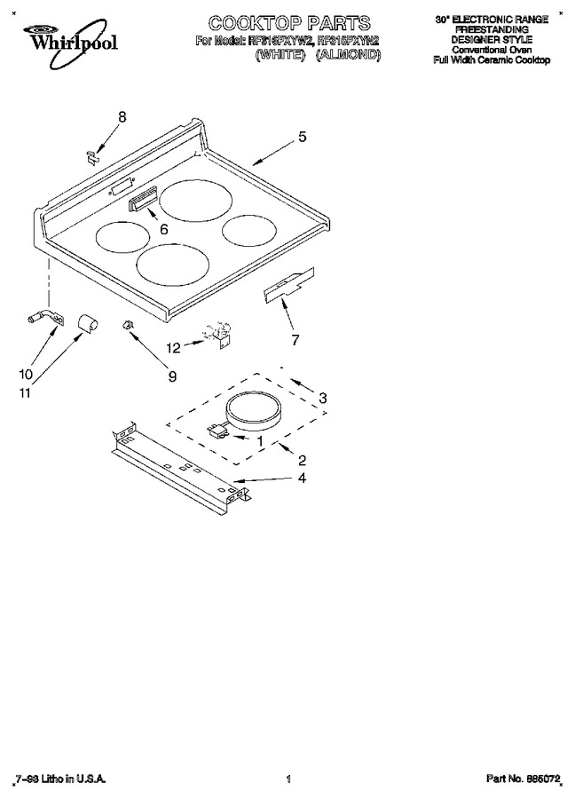 Diagram for RF316PXYW2