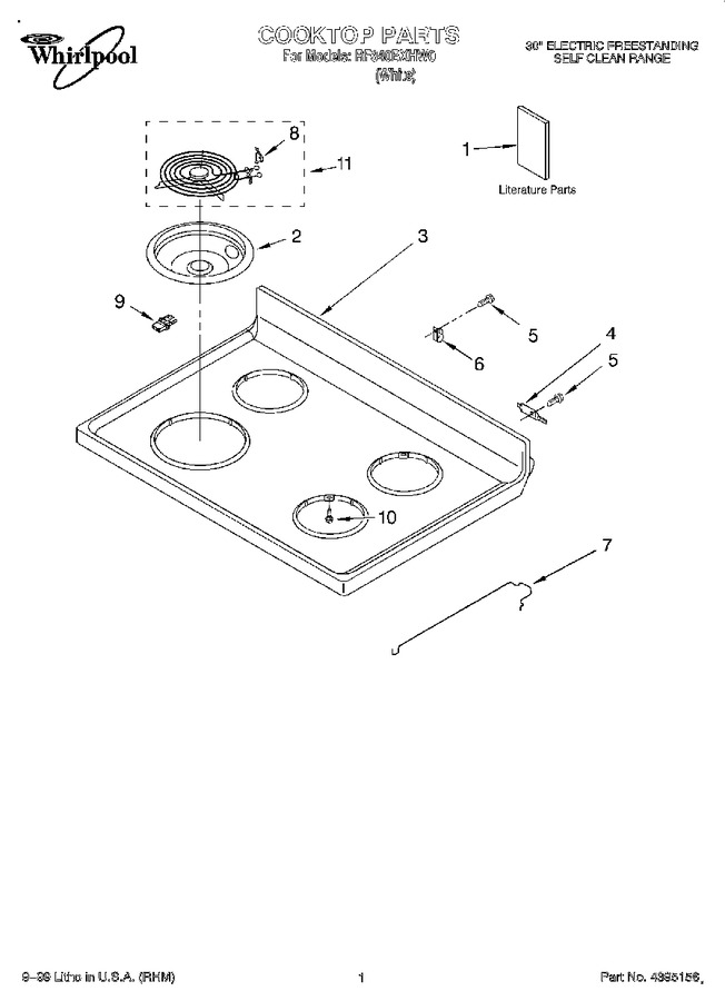 Diagram for RF340BXHW0