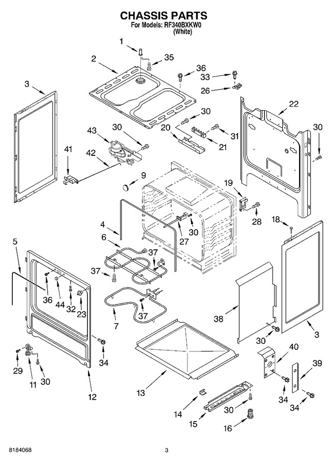 Diagram for RF340BXKW0