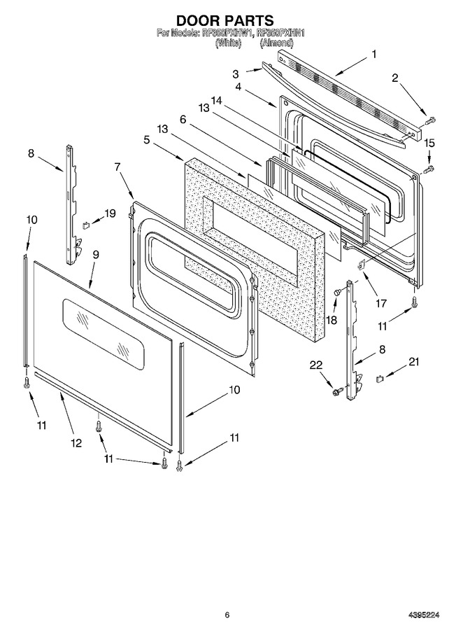 Diagram for RF350PXHW1