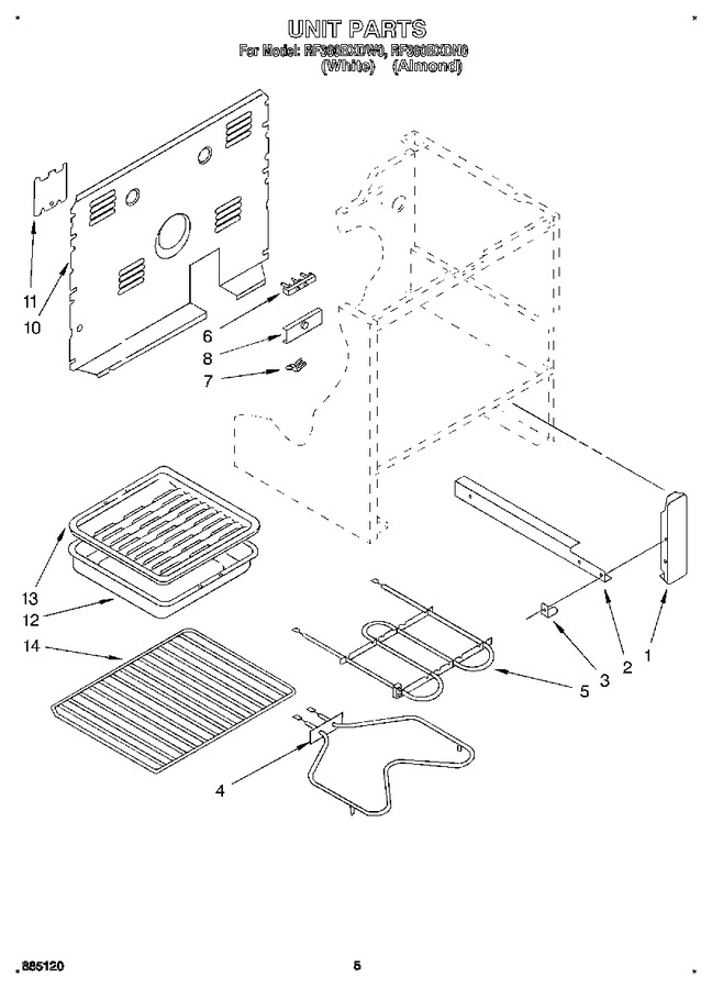 Diagram for RF360BXDW0