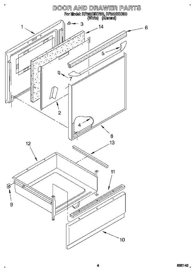 Diagram for RF362BBDW0