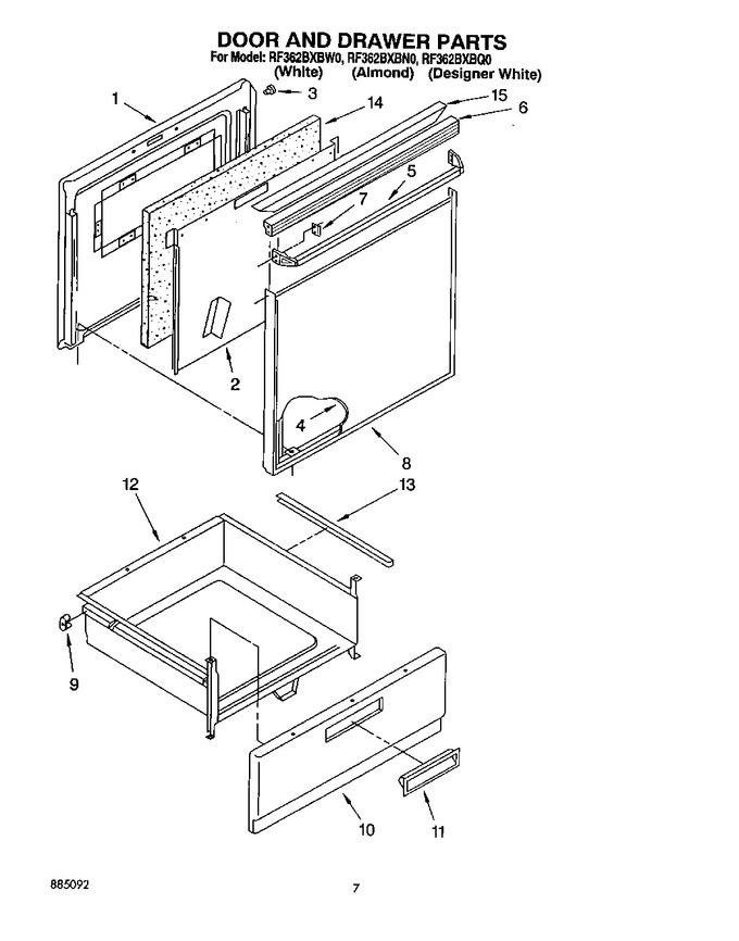 Diagram for RF362BXBW0