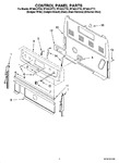 Diagram for 02 - Control Panel Parts
