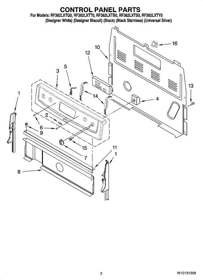 Diagram for RF362LXTY0
