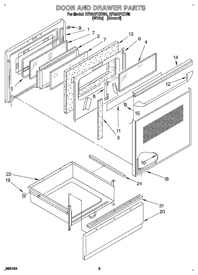 Diagram for RF363PXDN0