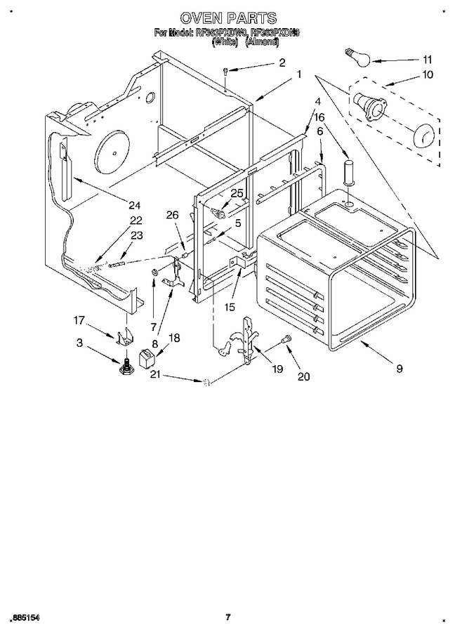 Diagram for RF363PXDW0