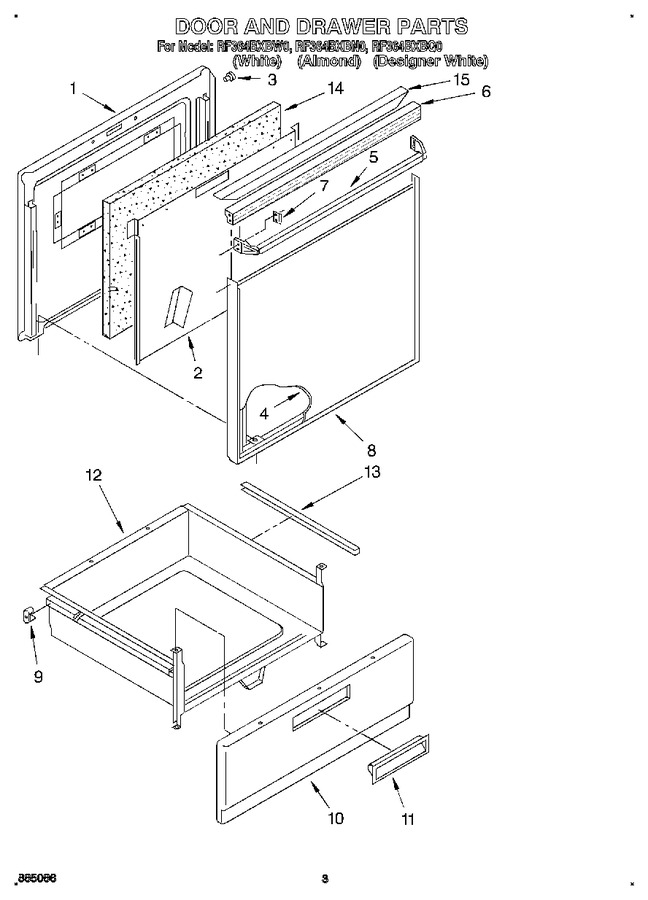 Diagram for RF364BXBW0