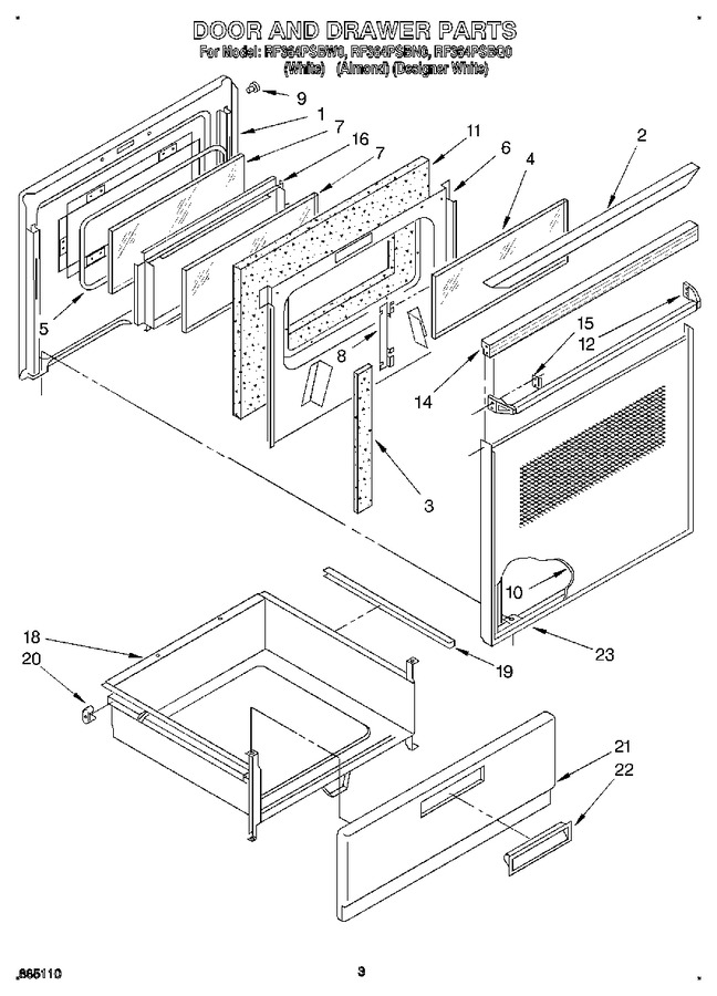 Diagram for RF364PSBN0