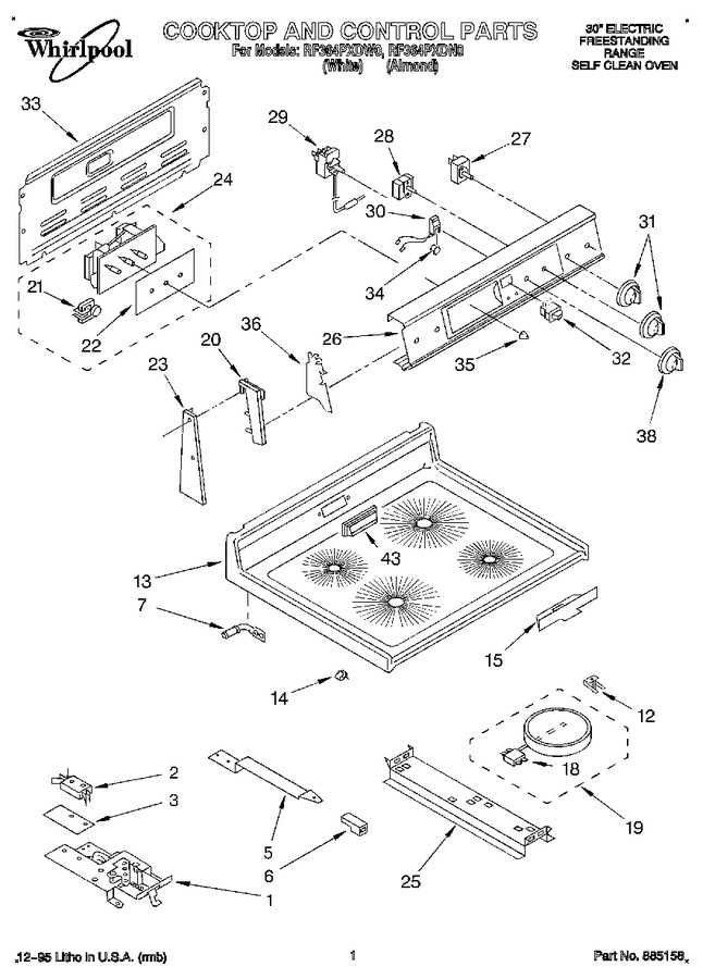 Diagram for RF364PXDN0
