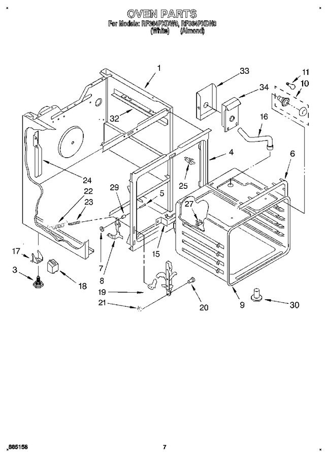 Diagram for RF364PXDN0
