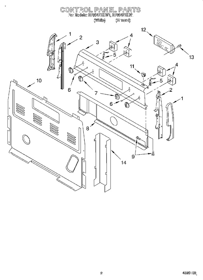 Diagram for RF364PXEW1