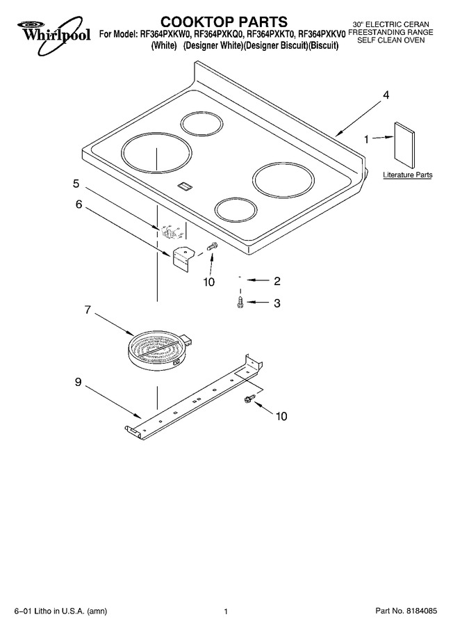 Diagram for RF364PXKW0