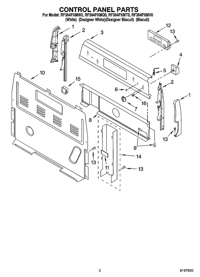 Diagram for RF364PXMV0