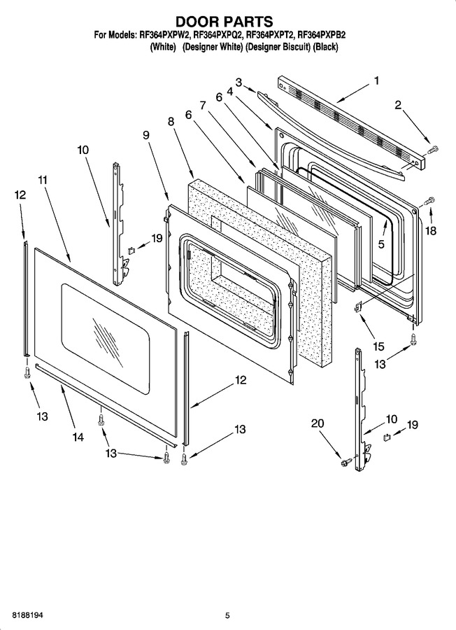 Diagram for RF364PXPW2
