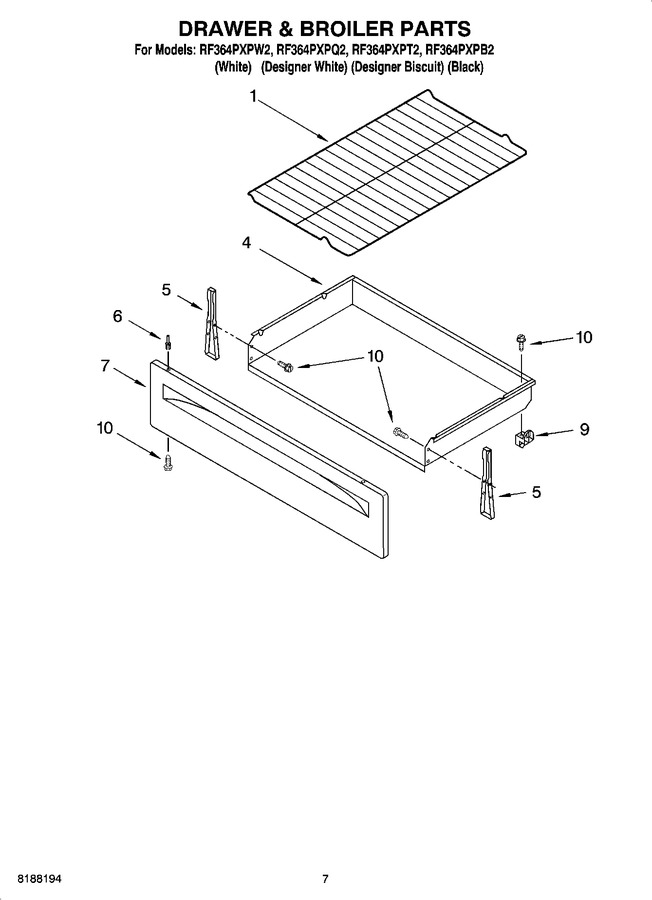Diagram for RF364PXPW2