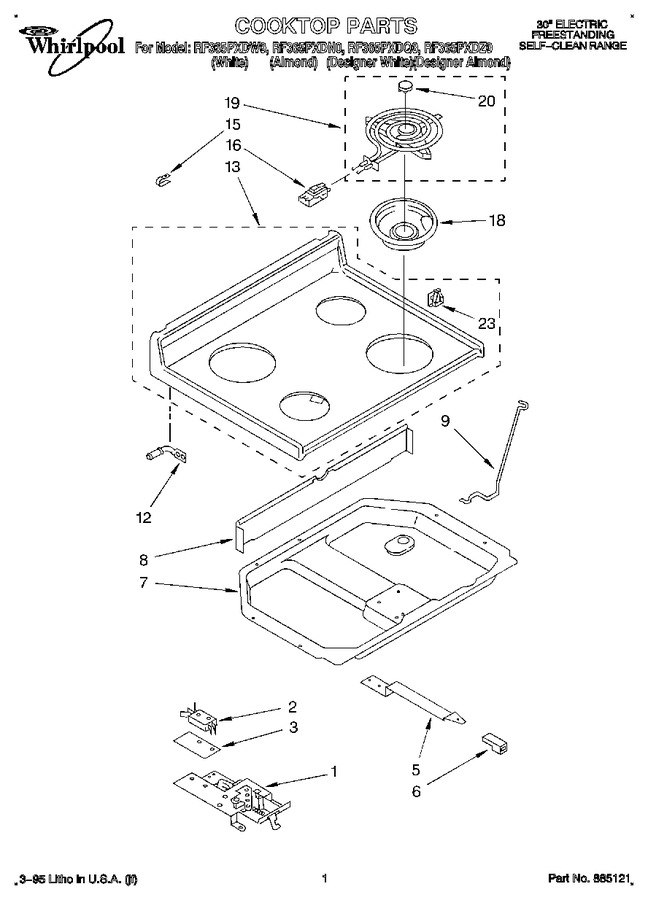 Diagram for RF365PXDZ0