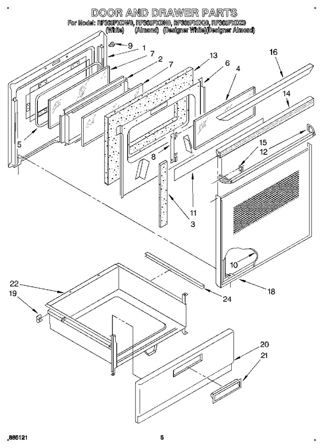 Diagram for RF365PXDQ0