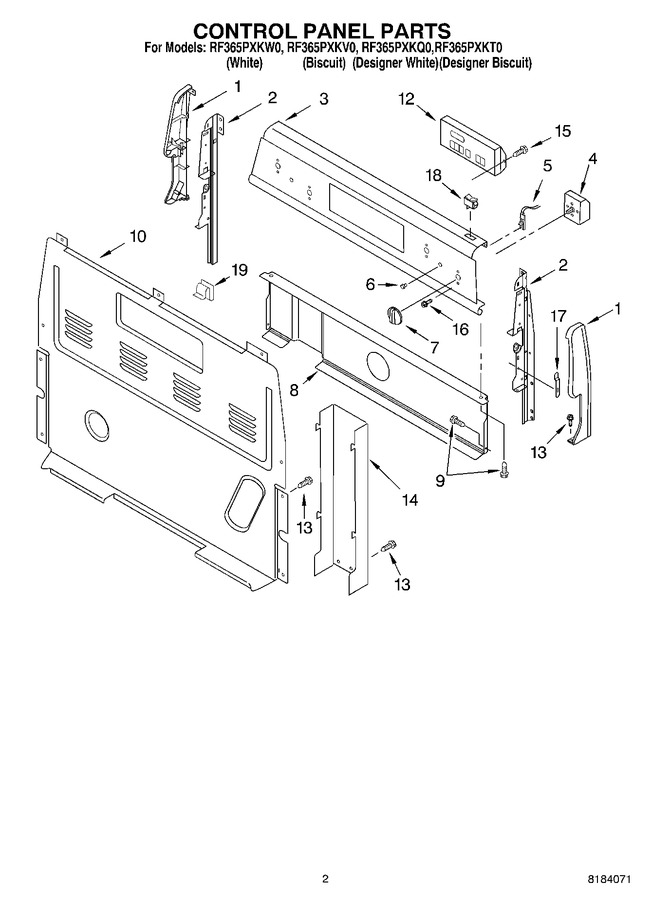 Diagram for RF365PXKV0