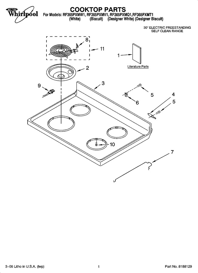 Diagram for RF365PXMQ1