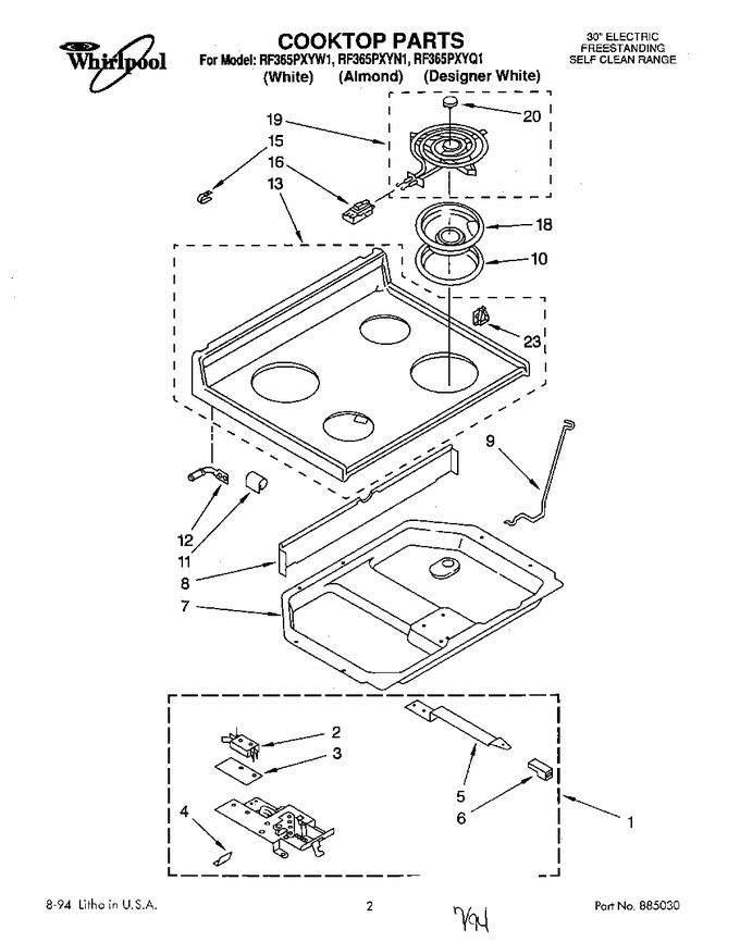 Diagram for RF365PXYN1