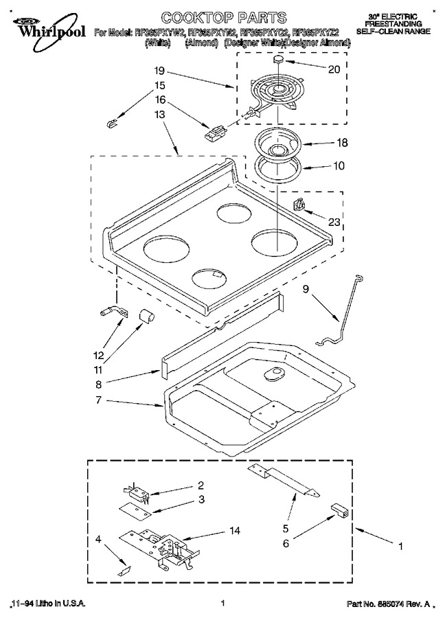 Diagram for RF365PXYW2