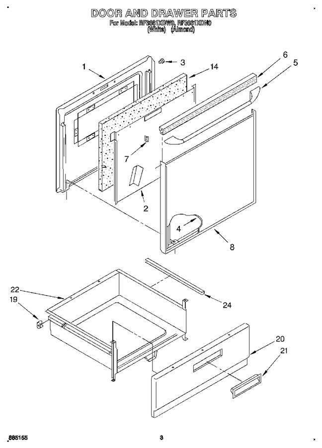 Diagram for RF3661XDN0